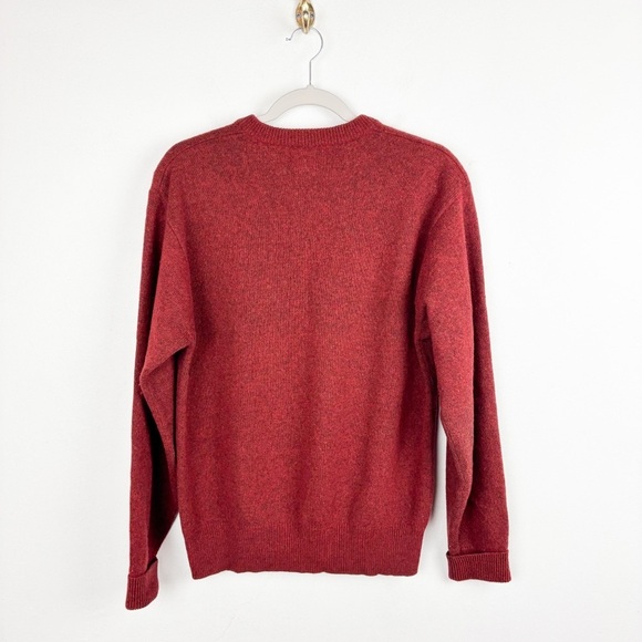 Pendleton Men’s Red Lambswool V-Neck Sweater Sz M - Picture 2 of 7